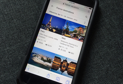 Компания Google запустила мобильный онлайн-сервис для планирования путешествий