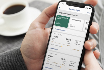 «Сингапурские Авиалинии» запускают мобильное приложение с инновационными функциями
